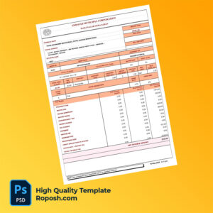 India Amdavad Municipal Corporation Editable Property Tax Bill Template in Word and PDF formats