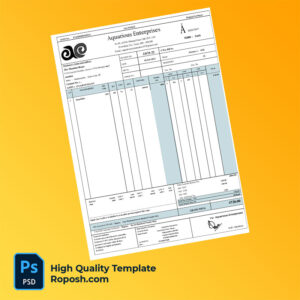 India Aquarious Enterprises Editable Sanitiser Tax Invoice Template in Word and PDF formats India Aquarious Enterprises Editable Sanitiser Tax Invoice Template in Word and PDF formats