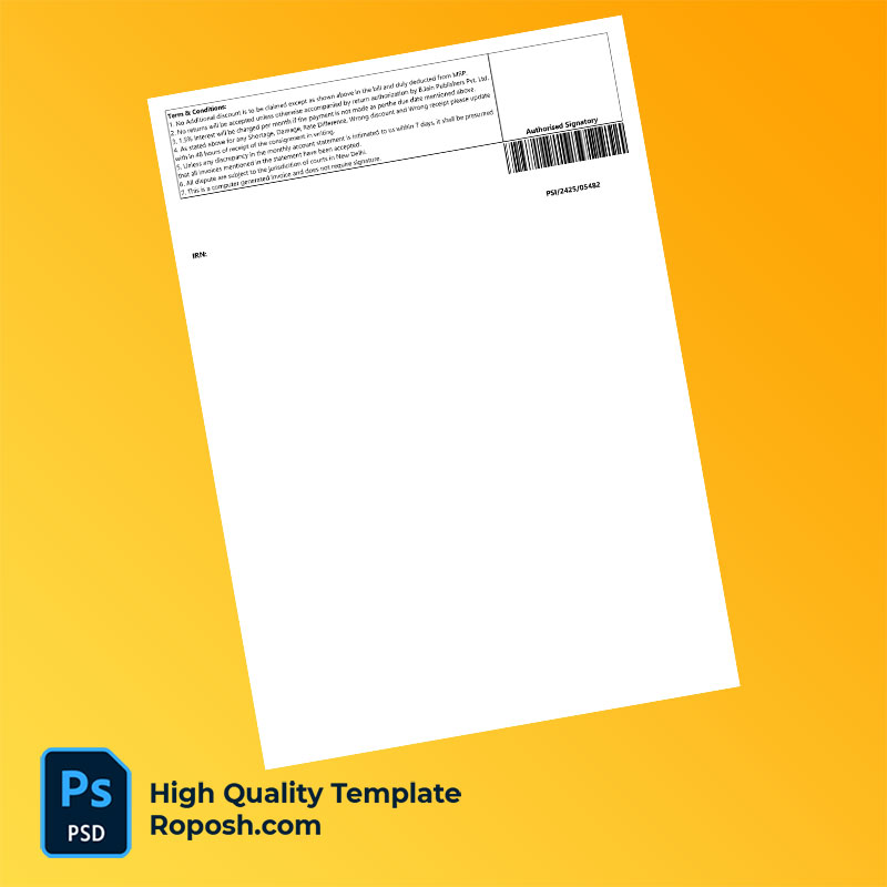 India B. Jain Publishers Pvt Ltd Editable Tax Invoice Template in Word and PDF formats India B. Jain Publishers Pvt Ltd Editable Tax Invoice Template in Word and PDF formats
