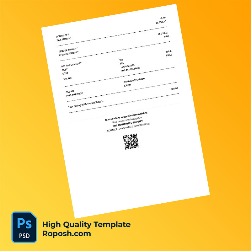 India CavinKare Pvt Ltd Editable Salon Bill Template in Word and PDF formats India CavinKare Pvt Ltd Editable Salon Bill Template in Word and PDF formats