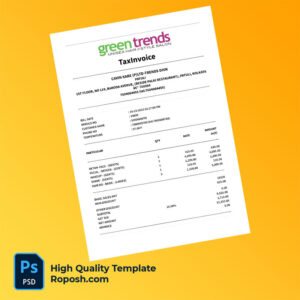 India CavinKare Pvt Ltd Editable Salon Bill Template in Word and PDF formats
