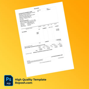 India Chotanagpur Fisheries & Agric Editable Tax Invoice Template in Word and PDF formats
