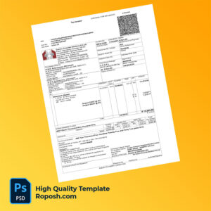 India Conecc Concrete Solutions Pvt Ltd Editable Tax Invoice Template in Word and PDF formats