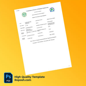 India Dammaiguda Municipality Editable Property Tax Bill Template in Word and PDF formats