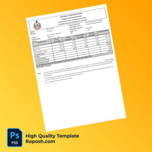 India Ferozepur Cantonment Board Editable Property Tax Bill Template in Word and PDF formats