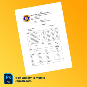 India Giri Trading Agency Private Limited Editable Tax Bill Template in Word and PDF formats