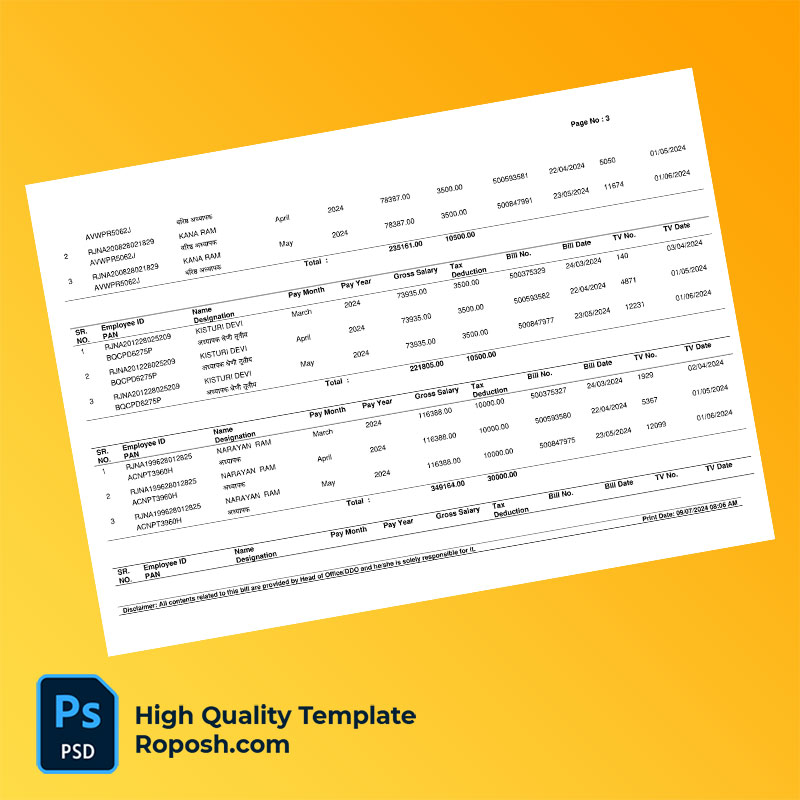 India Government Of Rajasthan Editable Income Tax Report Template in Word and PDF formats India Government Of Rajasthan Editable Income Tax Report Template in Word and PDF formats