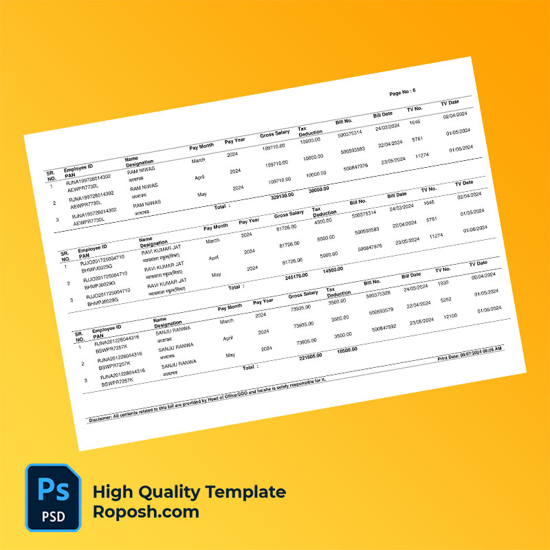 India Government Of Rajasthan Editable Income Tax Report Template in Word and PDF formats India Government Of Rajasthan Editable Income Tax Report Template in Word and PDF formats
