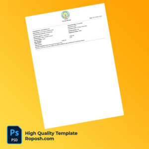 India Greater Hyderabad Municipal Corporation Editable Water Tax Receipt Template in Word and PDF formats