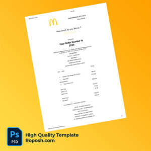 India Hardcastle Restaurant Pvt Ltd Editable Tax Invoice Template in Word and PDF formats