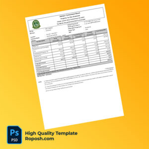 India Jabalpur Cantonment Board Editable Property Tax Due Statement Template in Word and PDF formats