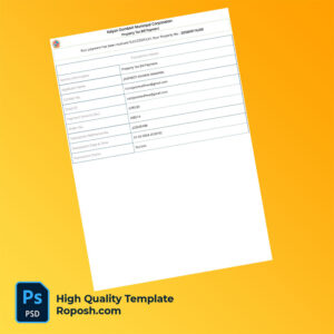 India Kalyan Dombivli Municipal Corporation Editable Property Tax Receipt Template in Word and PDF formats