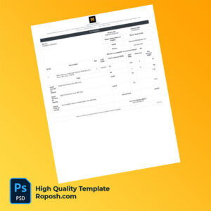 India New Money Matrix Editable Tax Invoice Template in Word and PDF formats