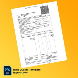 India Shubh Sales Products Private Limited Editable Tax Bill Template in Word and PDF formats