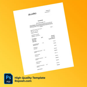 India Trent Limited Editable Tax Invoice Template in Word and PDF formats