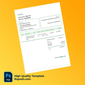 India Veer Communication Editable GST Tax Invoice Template in Word and PDF formats