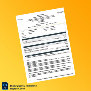 India Adani Aangan Editable Invoice Template in Word and PDF formats 2 page