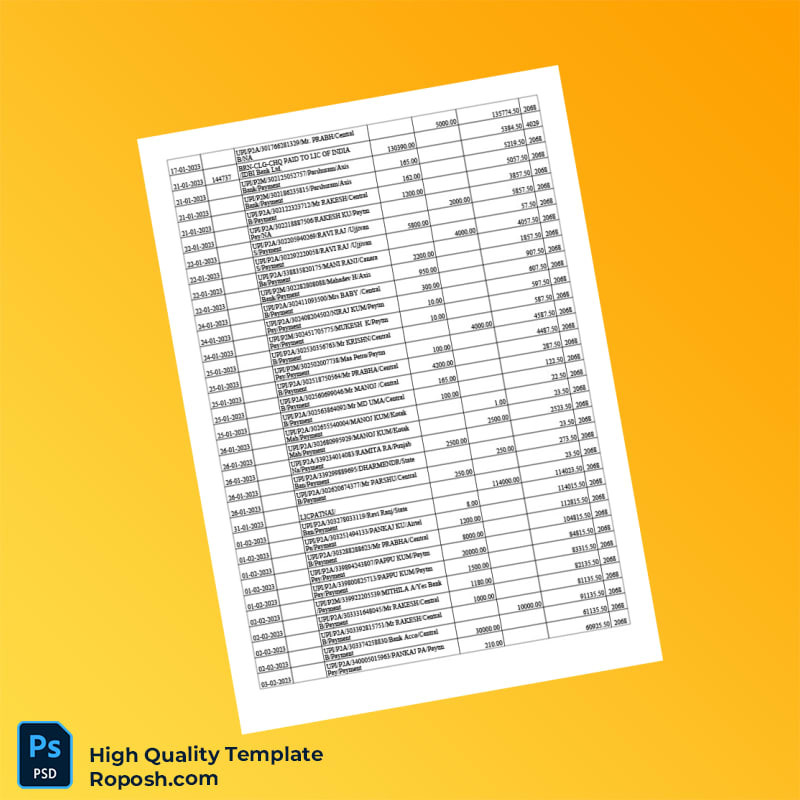 India Axis Bank Bank Statement Template in Word and PDF formats 8 page India Axis Bank Bank Statement Template in Word and PDF formats 8 page