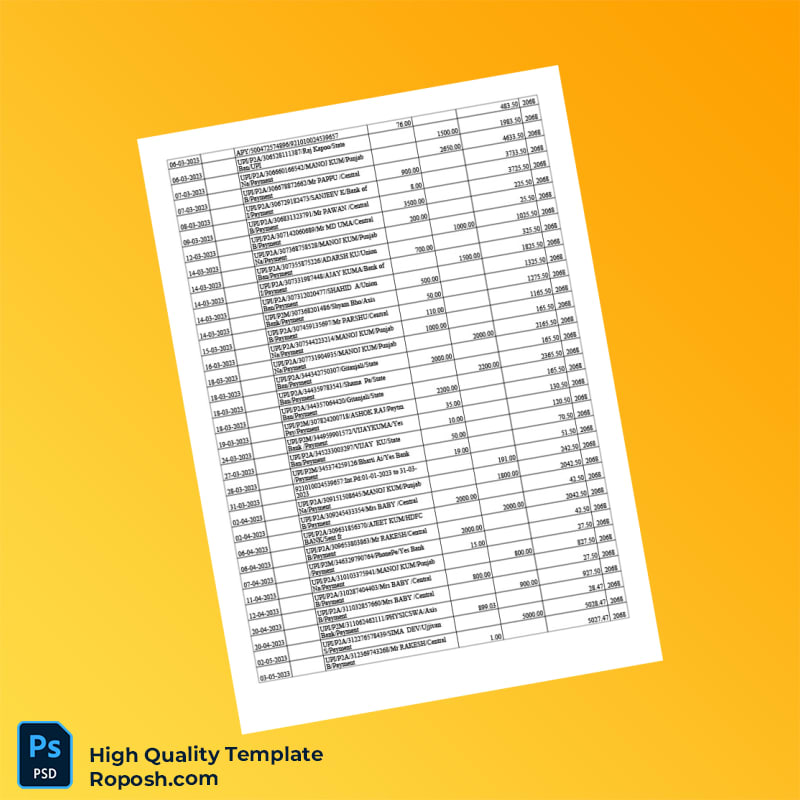 India Axis Bank Bank Statement Template in Word and PDF formats 8 page India Axis Bank Bank Statement Template in Word and PDF formats 8 page