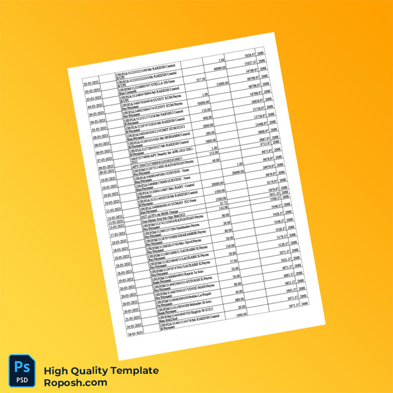 India Axis Bank Bank Statement Template in Word and PDF formats 8 page India Axis Bank Bank Statement Template in Word and PDF formats 8 page