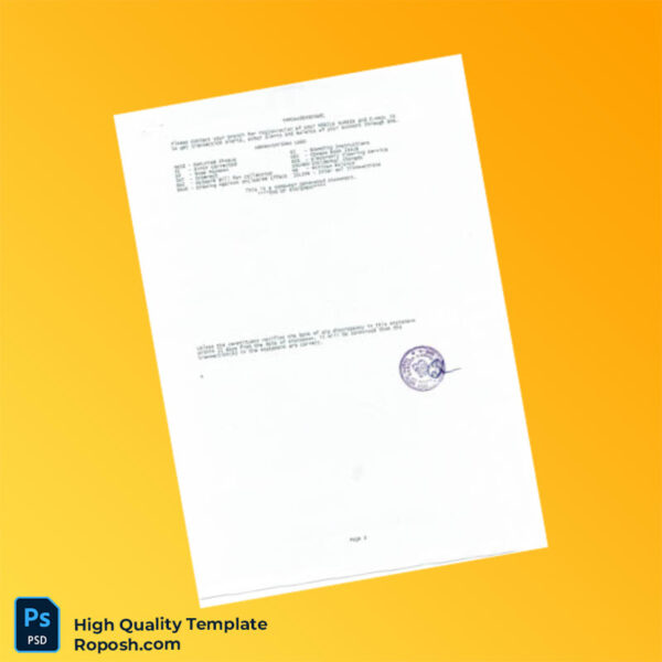India Bank of Baroda Bank Statement Template in Word and PDF formats 2 page