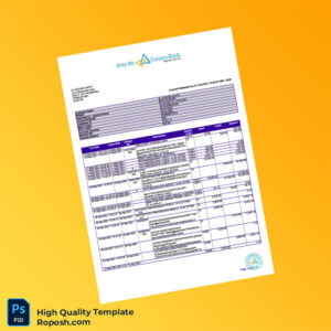 India Canara Bank Statement Template in Word and PDF formats 4 page