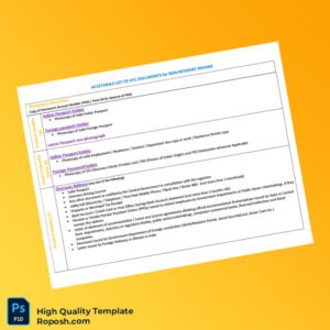 India Editable Address Proof Document Template in Word and PDF formats 2 page