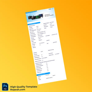 India Editable Application Form Template in Word and PDF formats 3 page