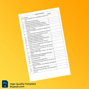 India Editable Checklist for Incorporation of PVT LTD Template in Word and PDF formats
