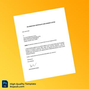 India Editable No Objection Certificate Template in Word and PDF formats