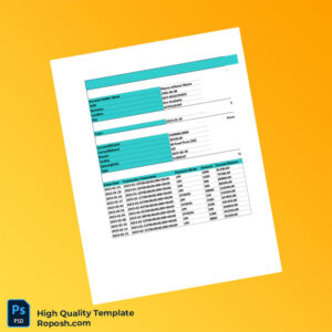 India Finvu Bank Statement Template in Word and PDF formats 3 page