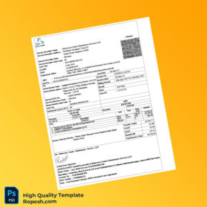 India Halwasiya Center Maintenance Services LLP Editable Electricity Bill Template in Word and PDF formats 2 page