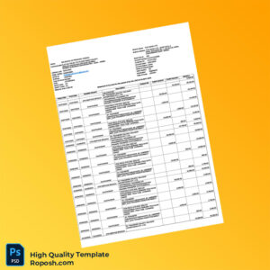 India ICICI Bank Account Statement Template in Word and PDF formats 3 page
