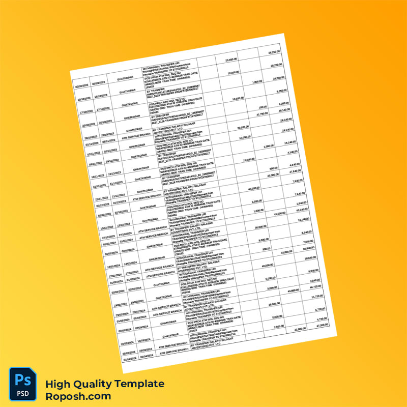 India ICICI Bank Account Statement Template in Word and PDF formats 3 page India ICICI Bank Account Statement Template in Word and PDF formats 3 page