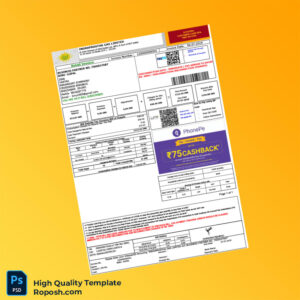 India Indraprastha Gas Limited Editable Utility Bill Template in Word and PDF formats