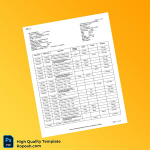 India Jharkhand Rajya Gramin Bank Bank Statement Template in Word and PDF formats 2 page
