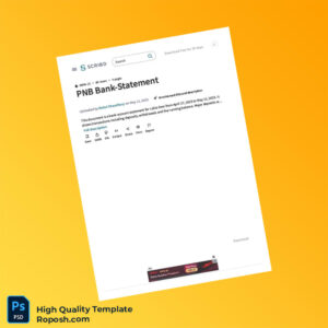 India PNB Bank Statement Template in Word and PDF formats 8 page India PNB Bank Statement Template in Word and PDF formats 8 page