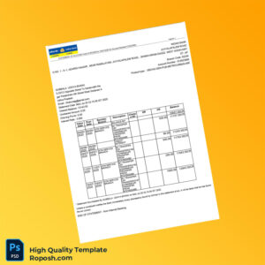 India SBCHQ-GEN-PUB-METRO_URBAN-INR Statement Template in Word and PDF formats