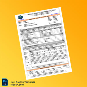 India Skycourt Residents Condominium Association Editable Electricity Bill Template in Word and PDF formats