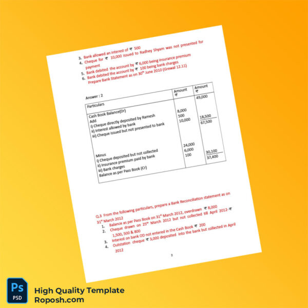 India Template in Word and PDF formats 5 page