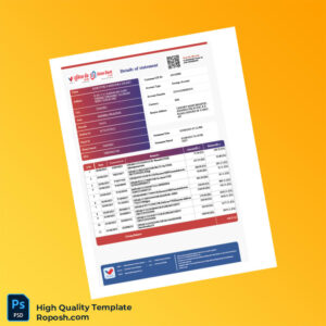 India Union Bank Statement Template in Word and PDF formats