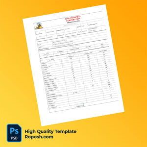 Indonesia South Sulawesi Makassar City Government Editable Property Tax Bill Template in Word and PDF formats