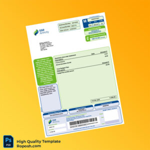 Ireland SSE Airtricity Editable Electricity Bill Template in Word and PDF formats