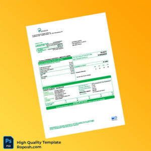 Italy Edison Energia S p A Editable Electricity Bill Template in Word and PDF formats