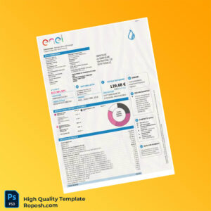 Italy Gas Provider Editable Utility Bill Template in Word and PDF formats Italy Gas Provider Editable Utility Bill Template in Word and PDF formats