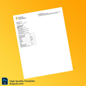 Kazakhstan Alatau City Bank Statement Template in Word and PDF formats 8 page