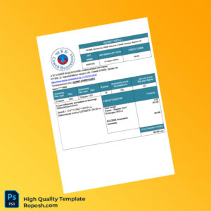 Kazakhstan GKP Semey Vodokanal Editable Water Bill Template in Word and PDF formats