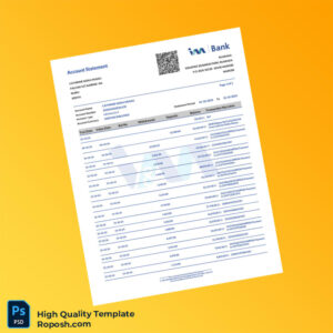 Kenya IM Bank Statement Template in Word and PDF formats 2 page