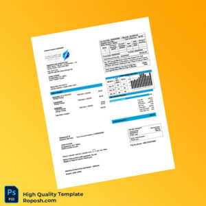 Kuwait Ministry of Electricity and Water Editable Electricity Bill Template in Word and PDF formats