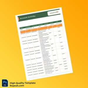Kuwait National Bank Bank Statement Template in Word and PDF formats 3 page
